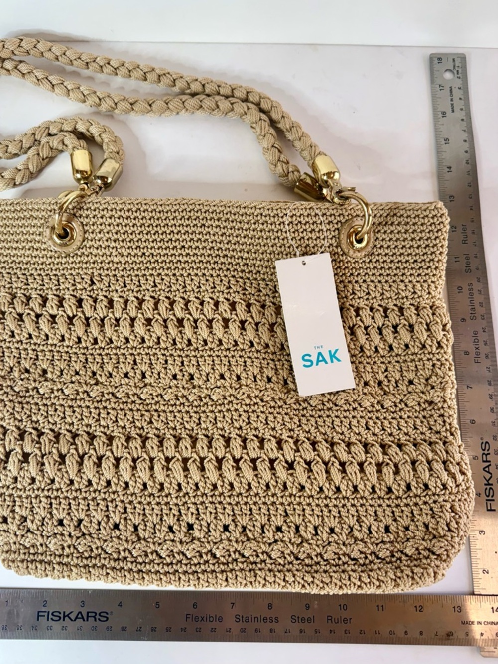 The Sak “Malia” Crochet Tote Bag and Matching Coin Purse - Set of 2